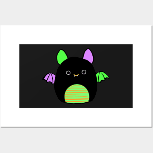 Fariq cute bat stuffy squish bat Posters and Art